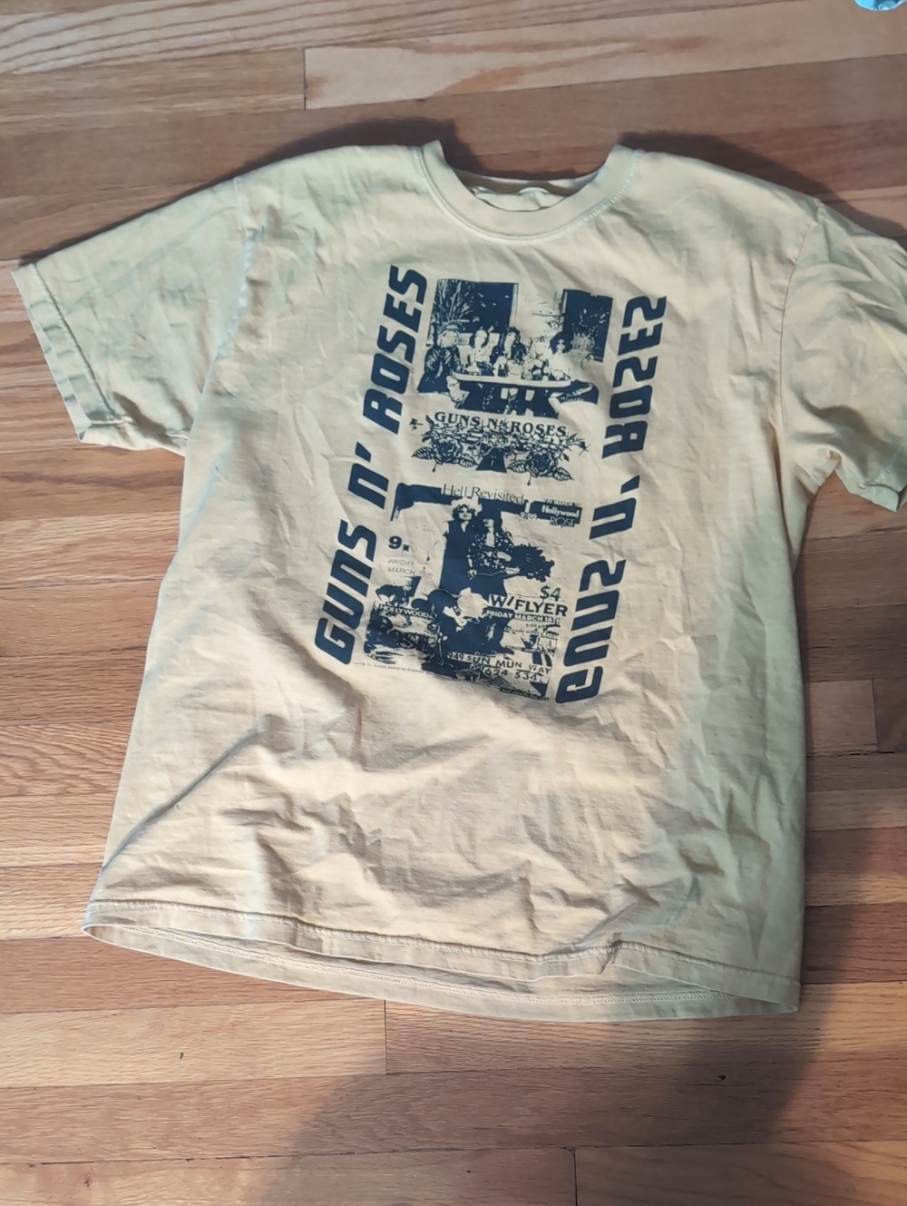 Yellow  Guns N' Roses Tee Shirt